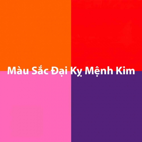 Mệnh kim hợp màu gì khắc màu gì