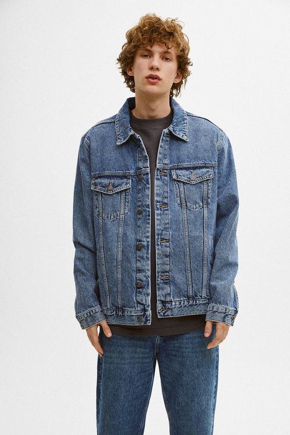 Denim jacket phối đồ theo phong cách basic nam
