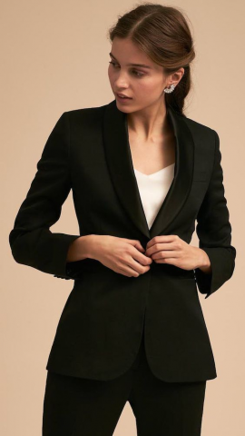 Áo blazer form tuxedo